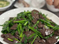 韭菜炒猪血-力哥地道海南菜·联谊文昌鸡老店