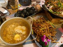 干煸茶树菇-冰川延边料理·炭烤串(原小木屋店)