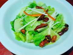 炝拌油菜尖-窄巷子陕菜馆·地道陕西菜(粉巷店)