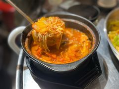 嫩豆腐泡菜汤-山·烤辣鸡韩国料理(西溪路店)
