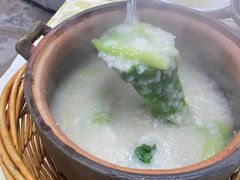 青菜瘦肉粥-聚味瞿记·龙虾堂(树木岭店)