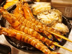 花竹虾-鲜入围煮花胶鸡海鲜火锅