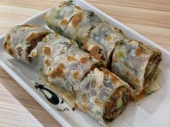 葱饼卷牛肉-台北楚楚园馅饼粥(虹桥南丰城店)