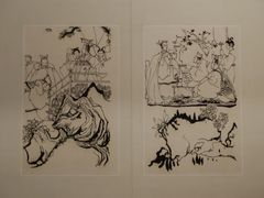 程十发·霍去病小传连环画图稿-程十发艺术馆