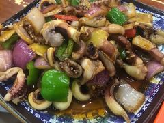 爆炒章鱼须-台州老六海鲜面馆(上南总店)