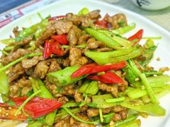 辣炒黄牛肉-老舅老蒙肉饼非遗店(一店)