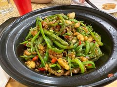 虾酱扁豆丝-鹊华居·地道鲁菜·海鲜·融合味(大明湖店)