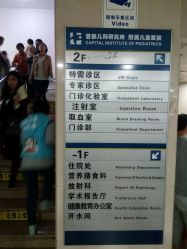 索引牌-首都儿科研究所附属儿童医院
