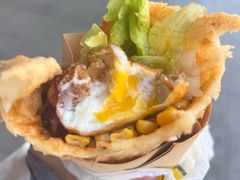-小红车炸蛋葱油饼