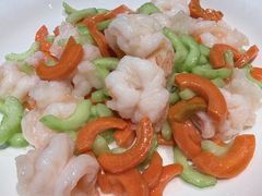 清炒牡丹虾-恭敬李·烤鸭(天坛北门店)