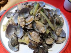 葱姜炒花蛤-渔民船说·北塘海鲜·天津菜·海肠捞饭(北塘古镇店)