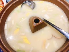 奶汤蒲菜-四季厨房 鲁菜·孔府烤鸭(高新万达店)