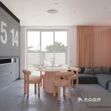 高级灰+粉色loft，全屋衣柜无把手，炫酷卫生间太惊艳！