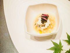 冻汤配蟹肉，黑鱼子酱，不卡塔芝士-西村日本料理(香格里拉饭店)