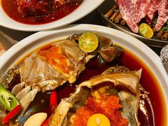 -草家酱蟹炭火烤肉店(珲春南路一店)