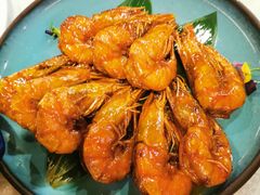 油爆酥皮大对虾-渔娘渔家丹东海鲜(东直门店)