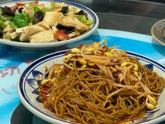 凉拌饸饹-上王村王家三合院农家乐