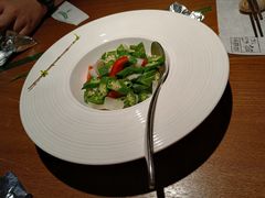 清炒百合与秋葵-菩提素素食餐厅(晶郦馆店)