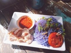 -蝶豆花蓝面条