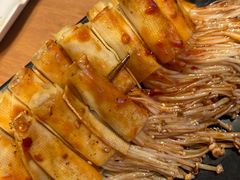 烤豆皮卷金针菇-华府九号海鲜烧烤大排档(龙域店)