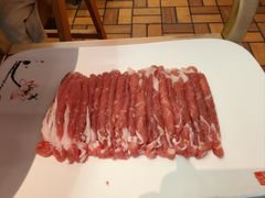 大刀手切羊腿肉-1078號老北京涮肉(万达广场店)