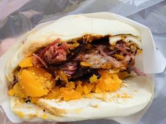 -清真马乐贝腊牛肉蛋黄菜夹馍(马蓉洒金桥店)