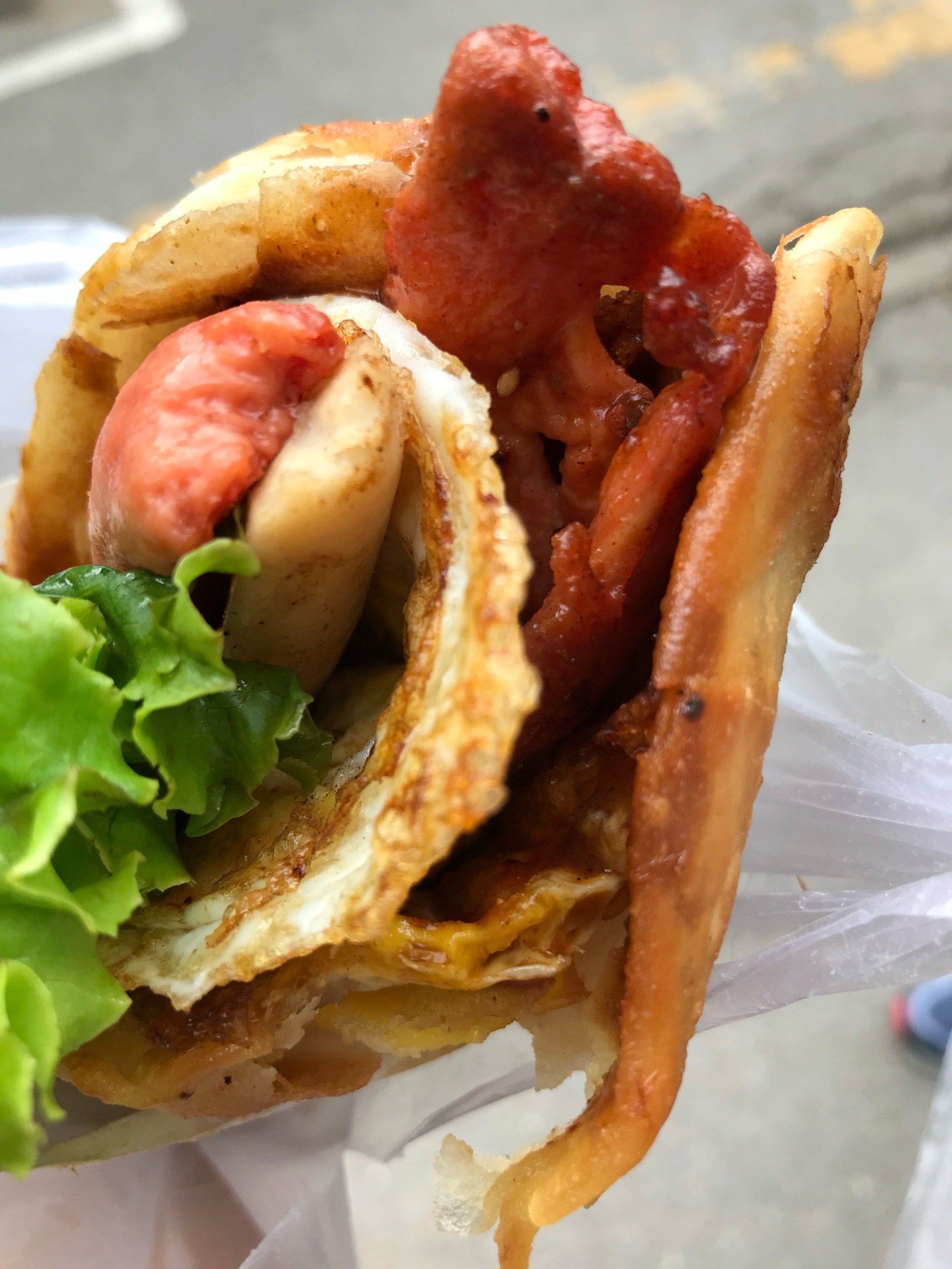 脆脆的鸡蛋灌饼