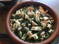 芥菜虾仁嫩豆腐-兰溪小馆(东直门簋街店)