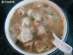 煮好的扁肉-盖邑扁食店