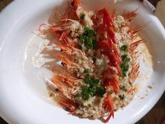蒜蓉開邊蒸九節蝦-79号渔船海鲜饭店(华强北店)