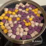 简单的不要再简单的自制甜品🍮芋圆西米露