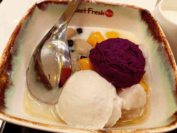 鲜芋仙meet fresh(壹方城店)-"[薄荷]环境:心情不好的时候就想出来吃.