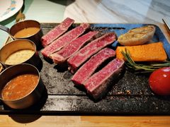 澳洲特拉克拉西冷牛排-蜜桃花开·中西融合菜E&W(南长街店)