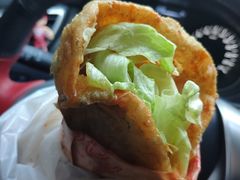 -小红车炸蛋葱油饼