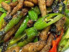紫苏尖椒炒淡口鱼仔-朱仔记食府(江南大道店)