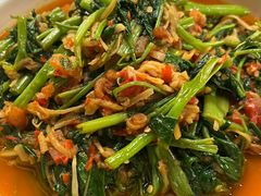 酸笋炒空心菜-浩海火燒雲傣家菜(静安芮欧店)