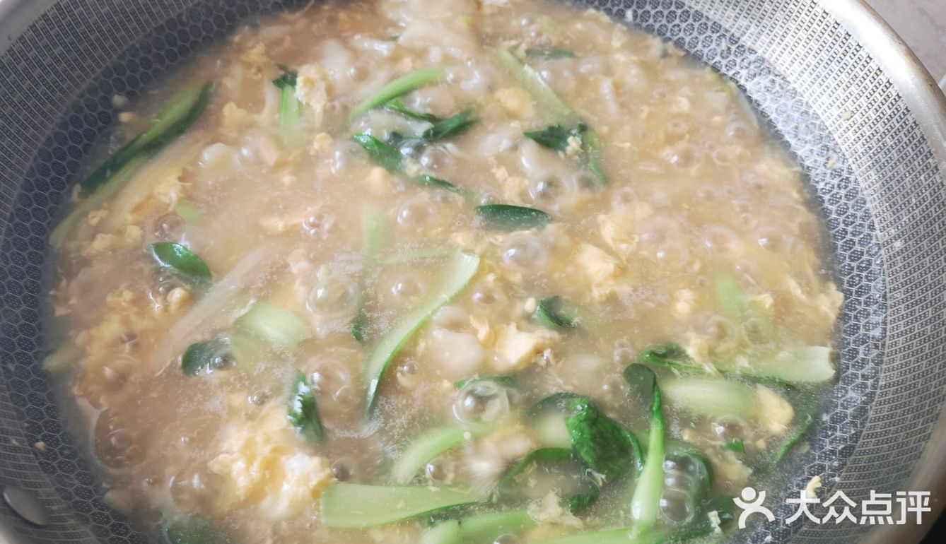 便捷午餐——青菜鸡蛋疙瘩汤(加耗油提鲜哦)