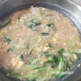 便捷午餐——青菜鸡蛋疙瘩汤(加耗油提鲜哦)