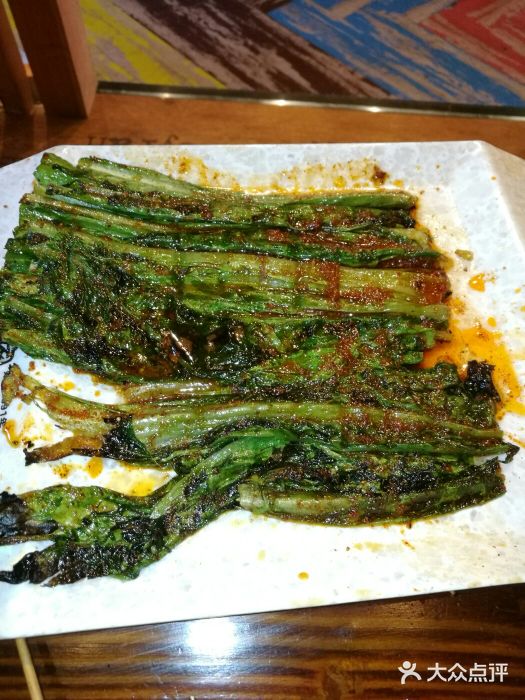 老谷家黄泥烧鸽子·烧烤油麦菜图片