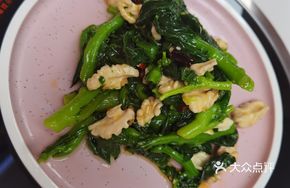 Almond Stir-fried Watercress