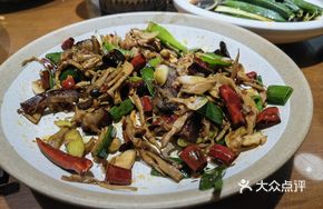 Fresh Shiitake Mushroom Stir-Fried with Preserved Pork