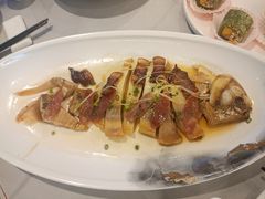 腊味蒸酱香黄金斑-汤臣·空中餐厅·严选粤菜(石湾世博广场店)