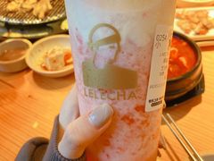 草莓桃子酪酪-LELECHA乐乐茶(吴江路湟普汇店)