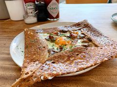 鸡蛋蘑菇熏肉荞麦可丽饼-RAC BAR(安福路店)