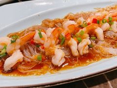 蒜蓉粉丝蒸虾-绿茶餐厅(崇文门新世界店)