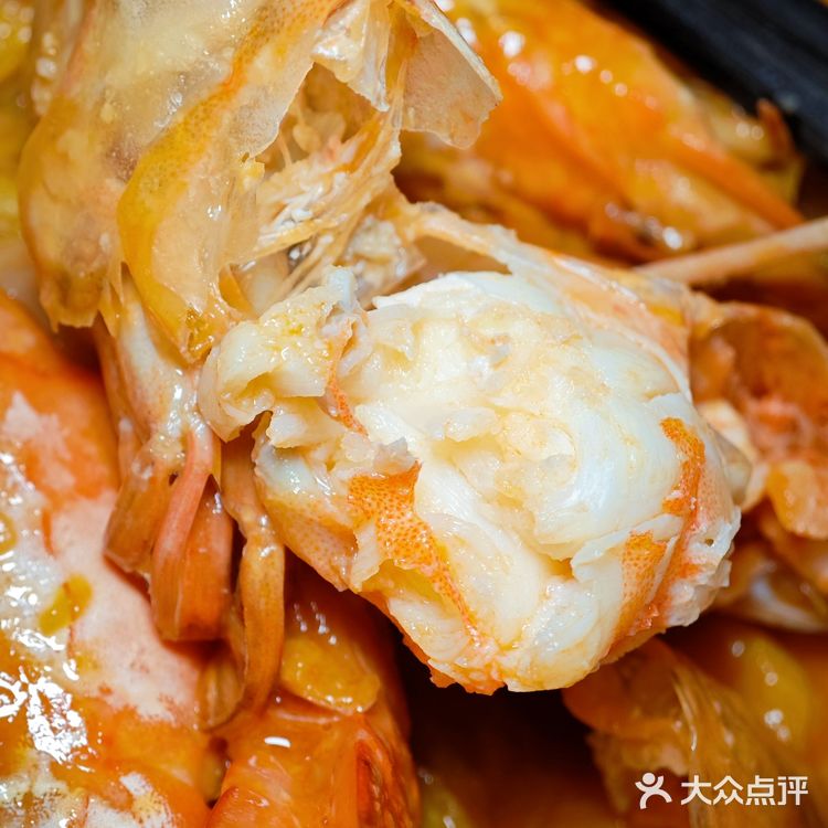 真正渤海湾海捕对虾制作，《大虾烧白菜》天花板