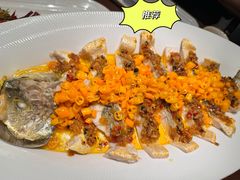 豉香贡椒蒸东海大黄鱼-映水芙蓉(长宁来福士店)
