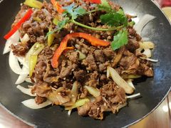 贝勒爷爆炒羊肉-华盛园卷子王农家菜水库鱼