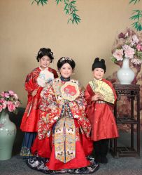 -后宫·古装汉服京剧儿童亲子全家福摄影