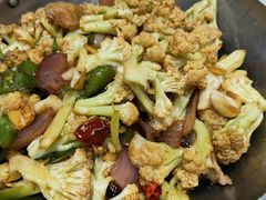 干锅有机花菜-聚丰园•湖鲜餐厅(阿红私房菜梅石路店)